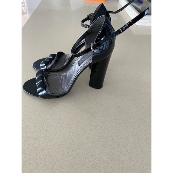 Marc Jacobs Block Heel Black Patent Leather 7.5 - Picture 5 of 7